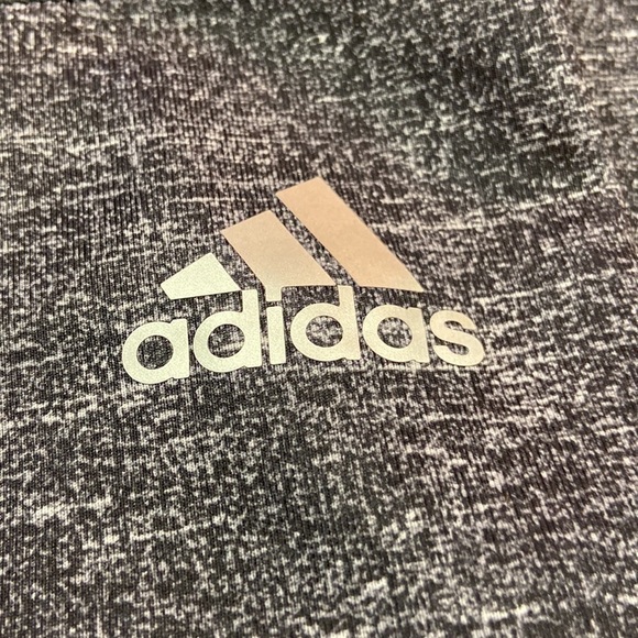 Adidas Climalite Heathered Grey Cropped Yoga Legging Medium - Picture 3 of 6